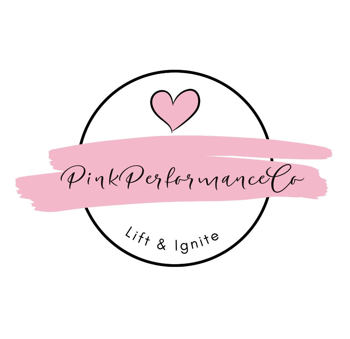 Pink Performance Co. Lift and Ignite logo